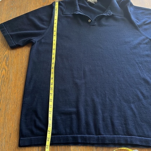 Eddie Bauer 100% Pima Cotton Men’s Polo size  XL Tall Navy Blue - Picture 5 of 13